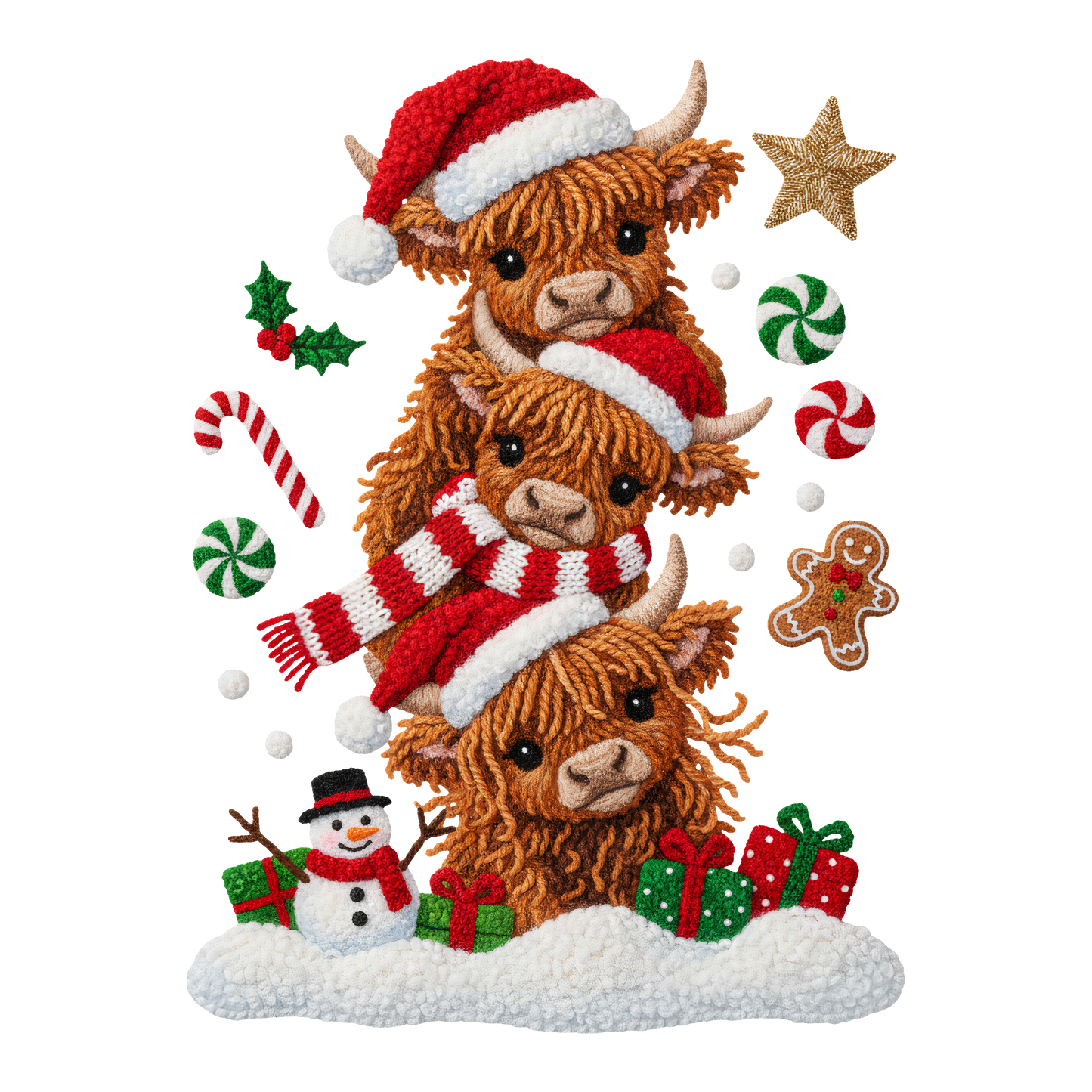 Cute Christman Cow