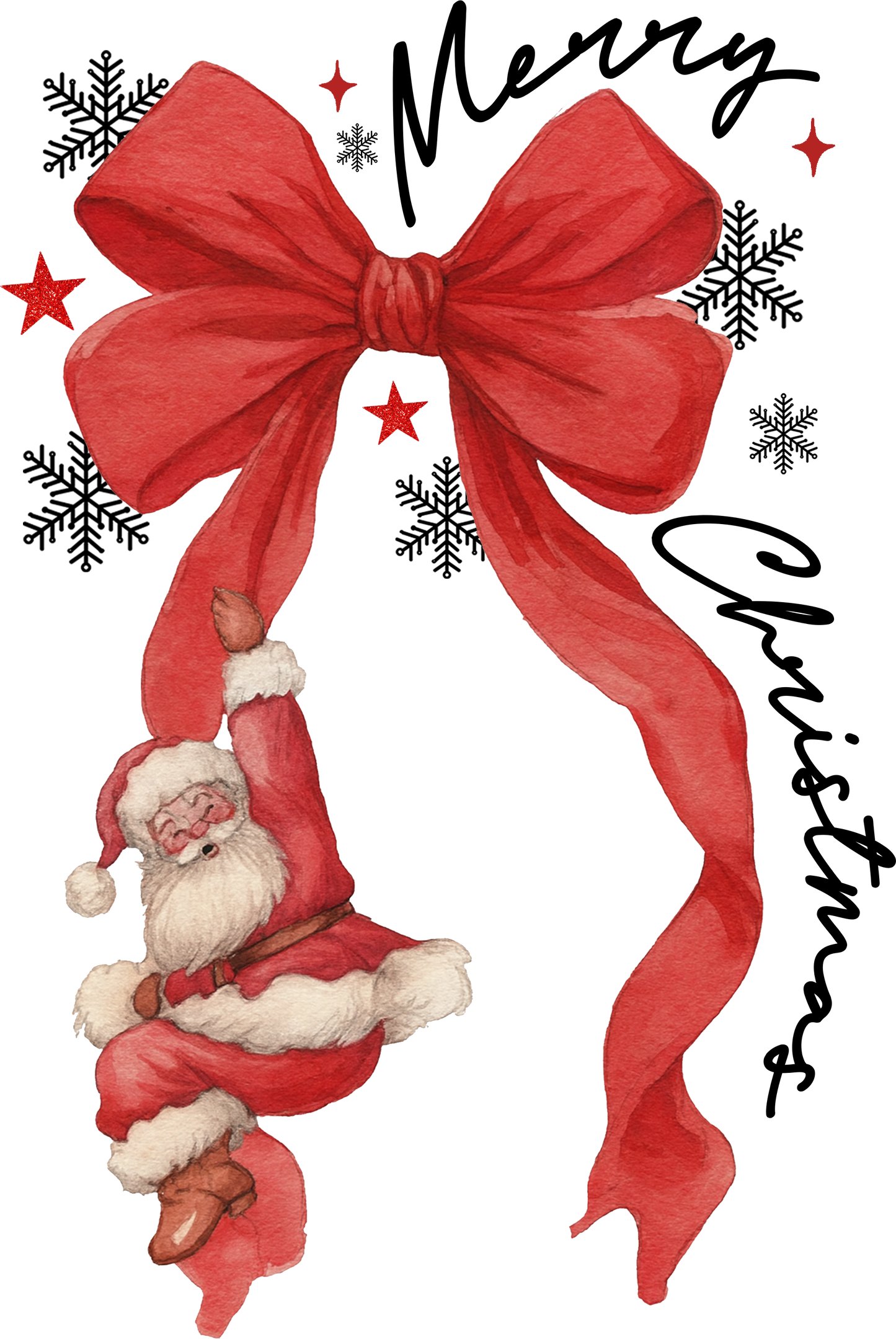 Box with Santa Merry Christmas