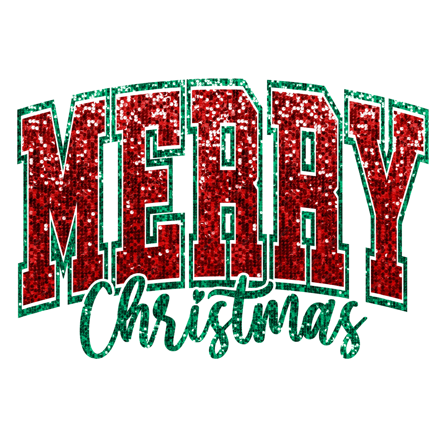 Glitter Merry Christmas