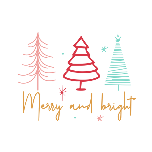 Merry and bright Christmas Trees
