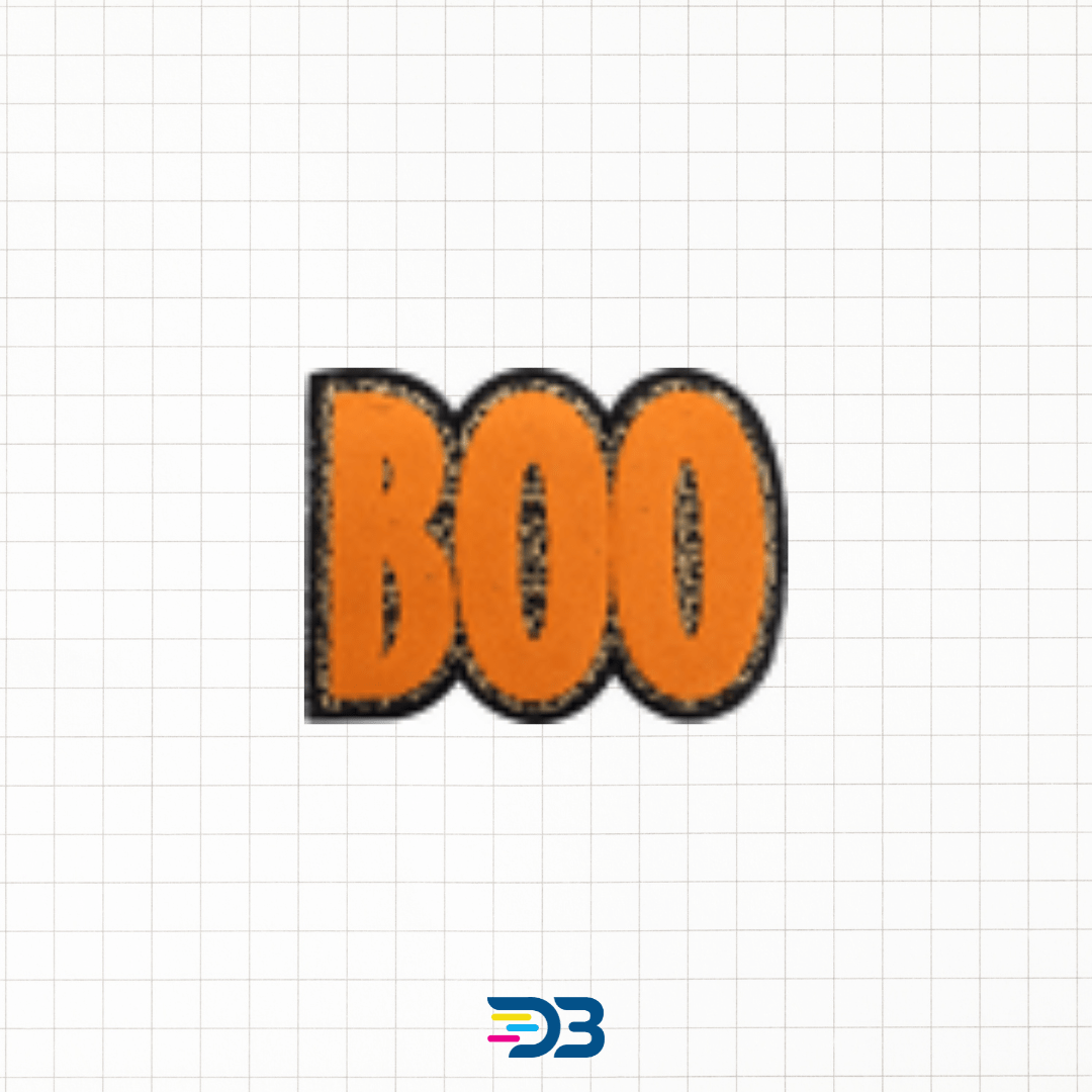 Boo Custom Halloween BOO Patch (11