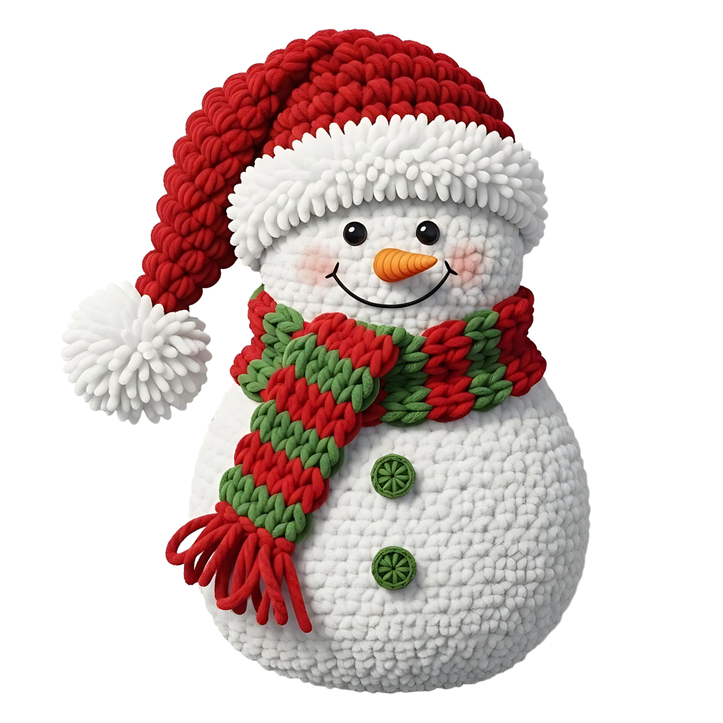 Knit Yarn Snowman