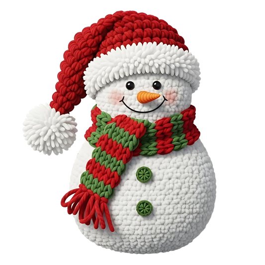 Knit Yarn Snowman