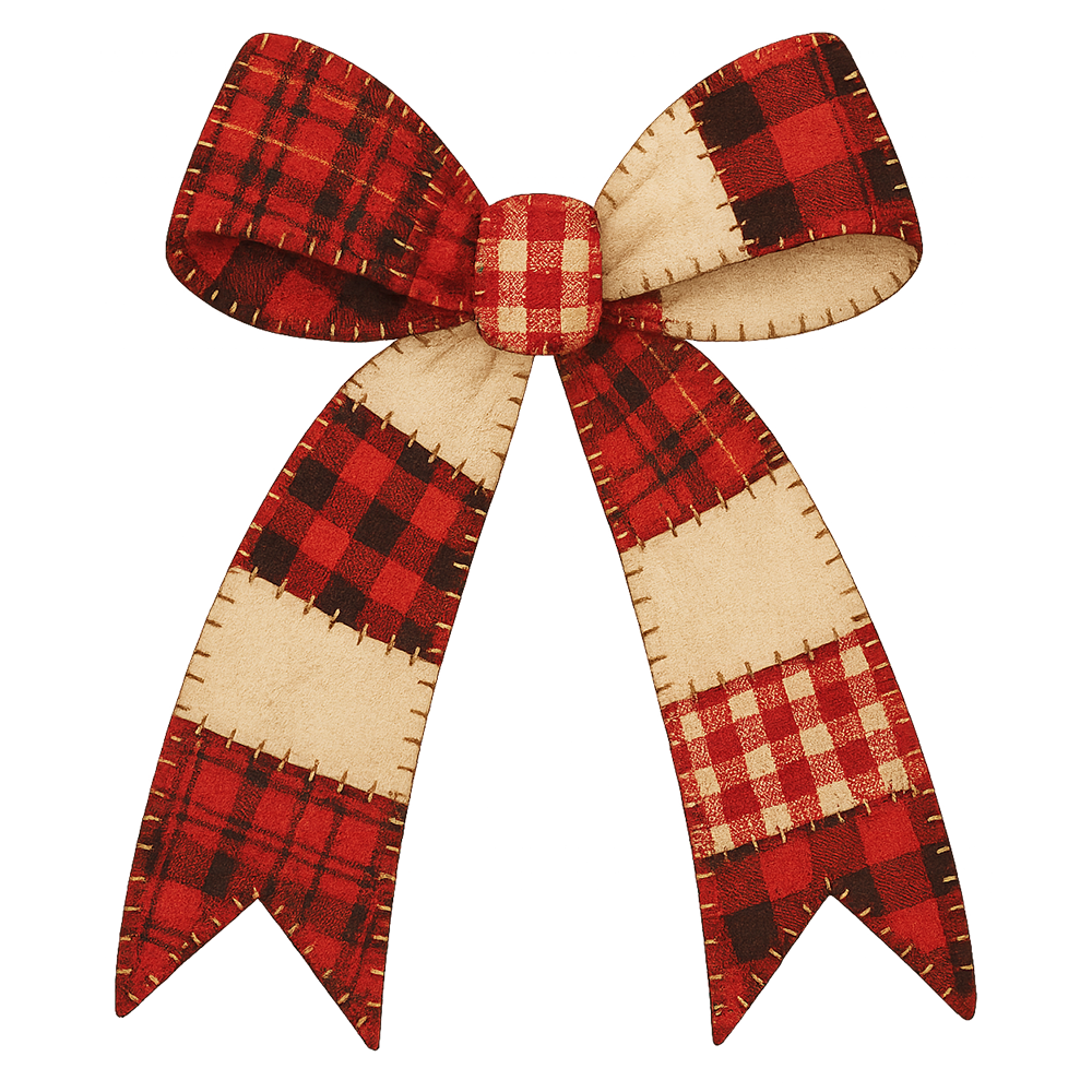 Red & White Bow