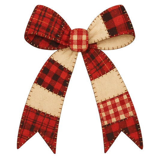 Red & White Bow