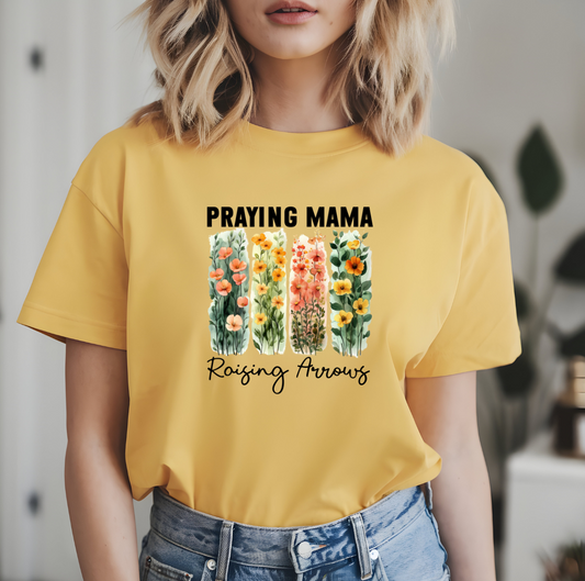 Praying mama raising arrows