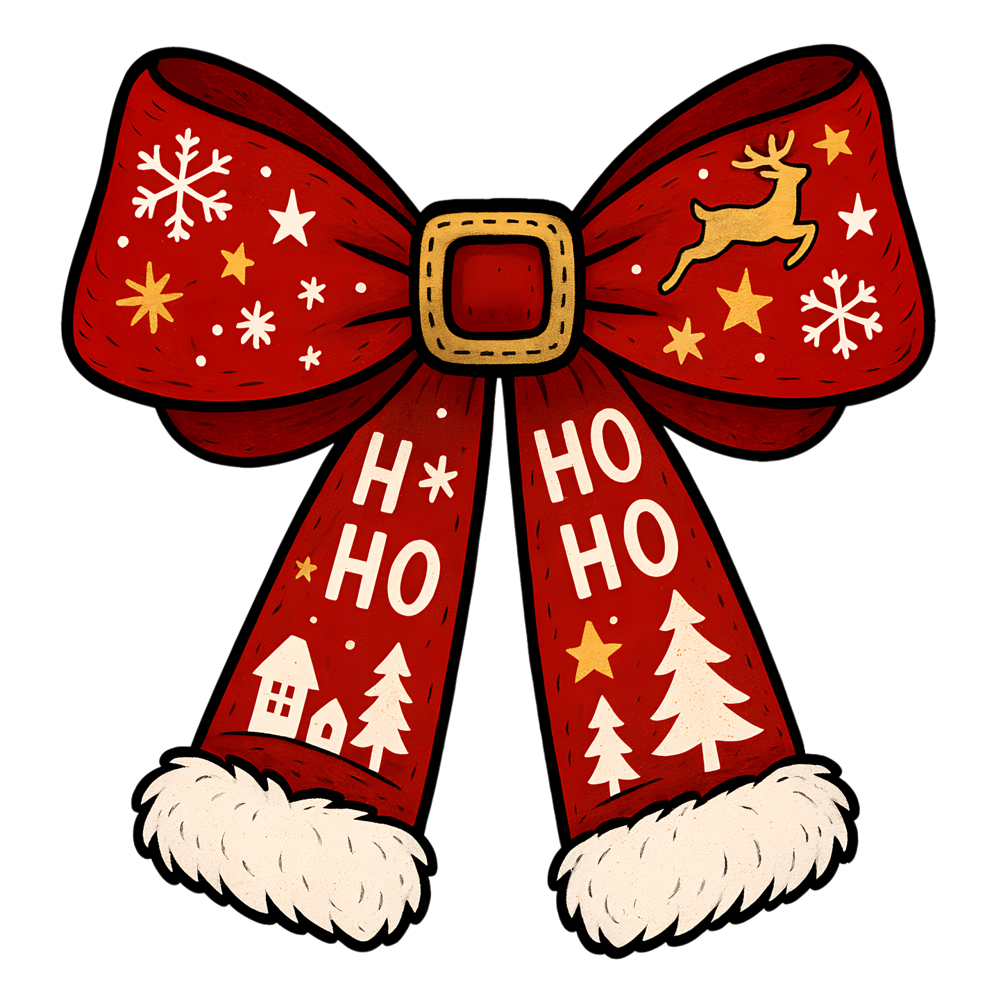 Christman Bow HO HO HO
