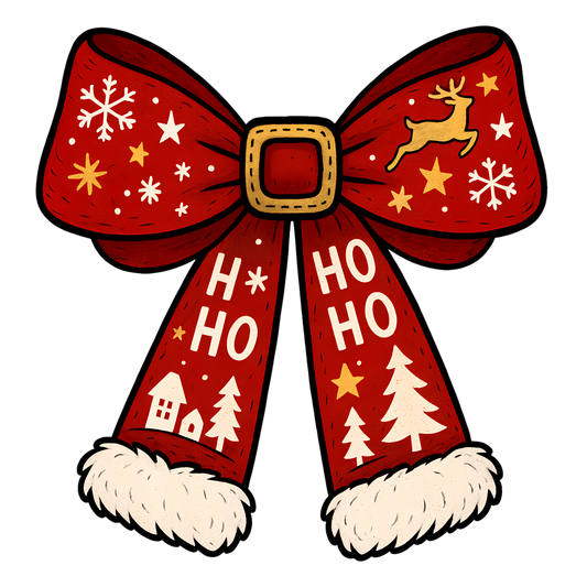 Christman Bow HO HO HO