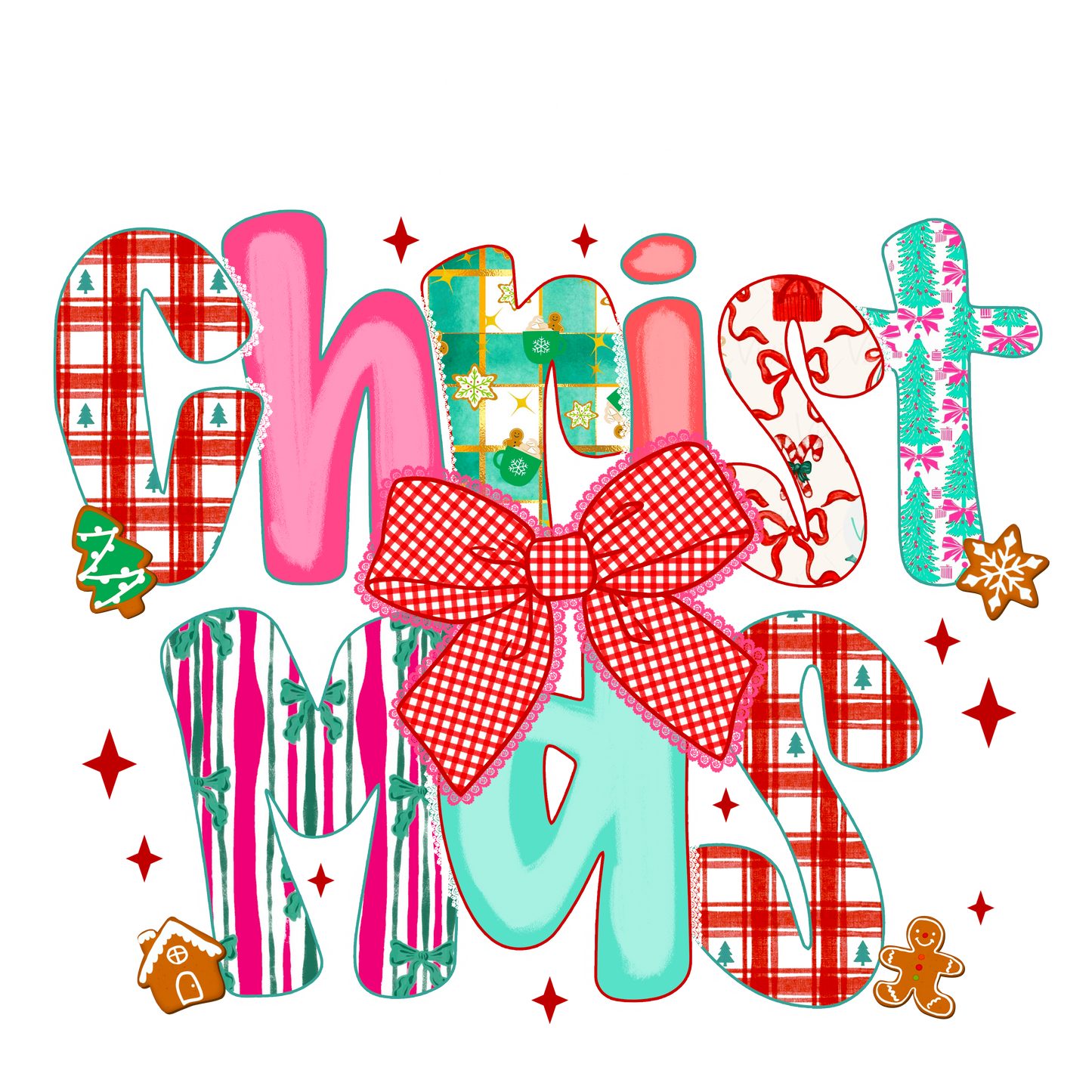 Merry Christmas with Bow