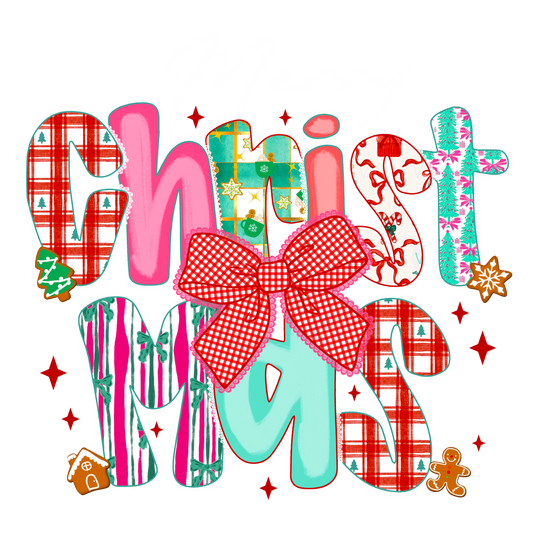 Merry Christmas with Bow