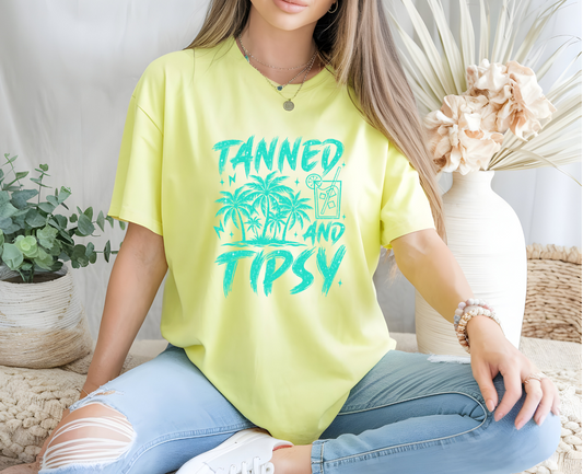 tanned and tipsy